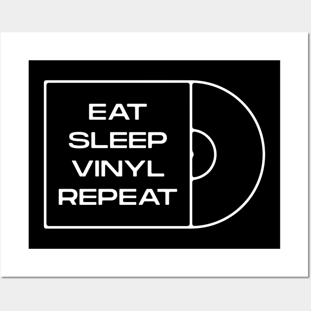 Eat Sleep Vinyl Repeat Record Sleeve Wall Art by souloff
